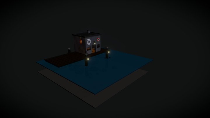 Boat House 3D Model