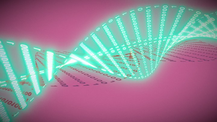 DNA Digital strand 3D Model