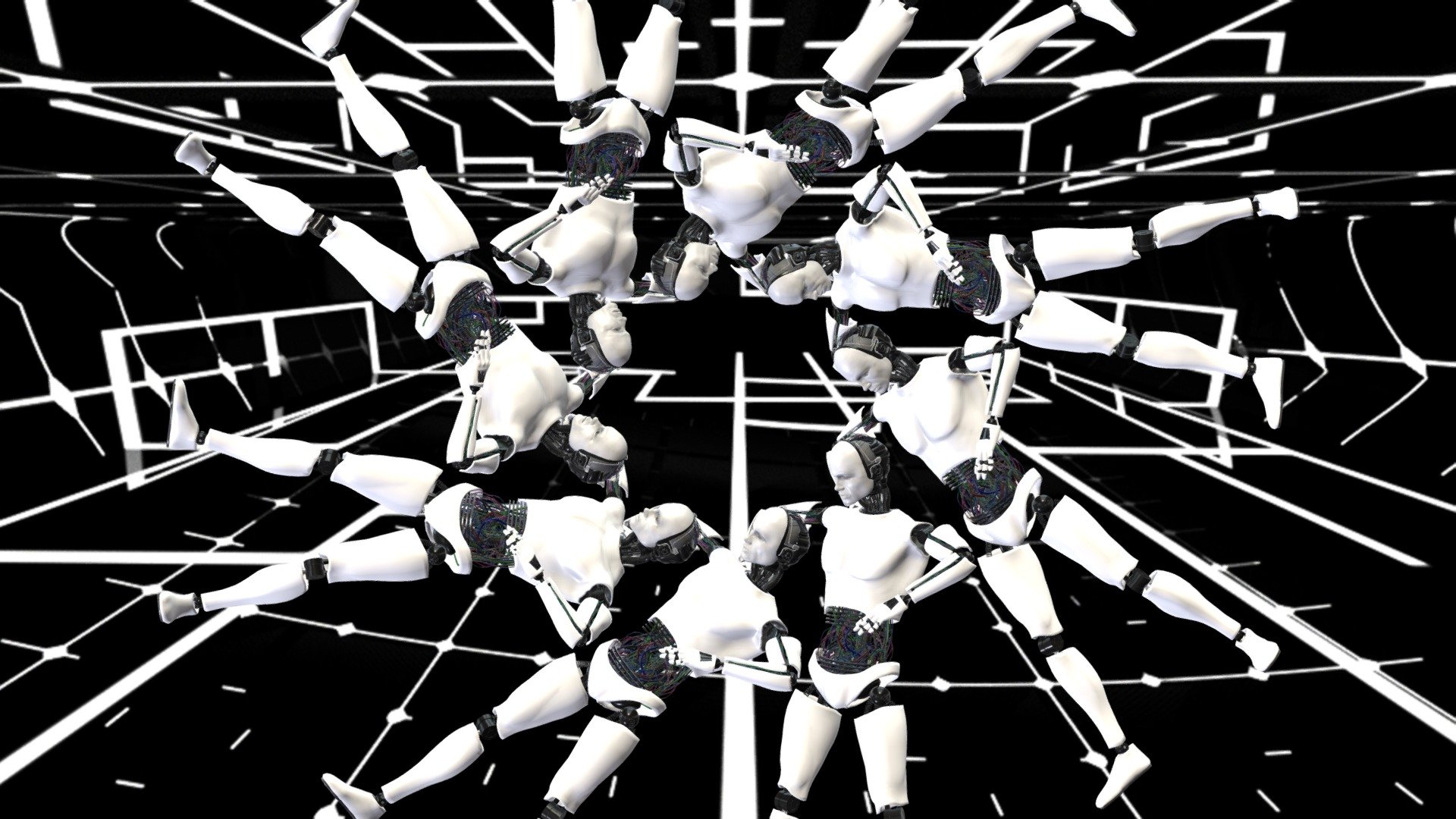 Robo Ballet - Black & White Version — Sketchfab embed 3D viewer