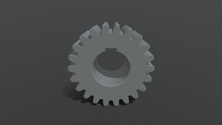 Metric spur gear 3D Model