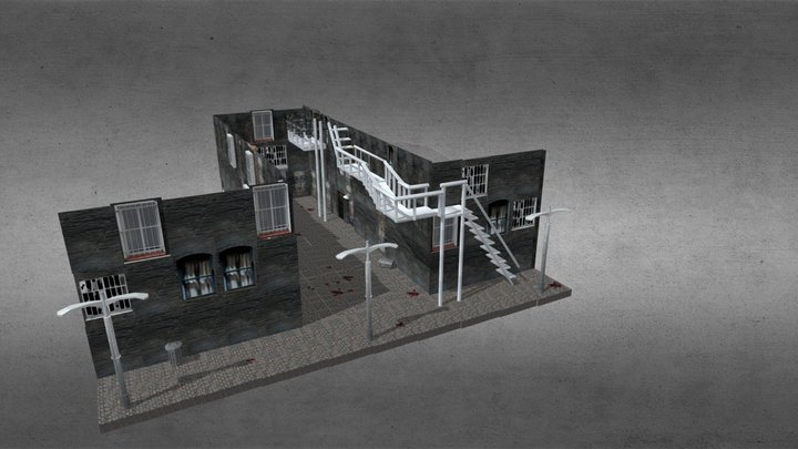 Crime Alley Background 3D Model