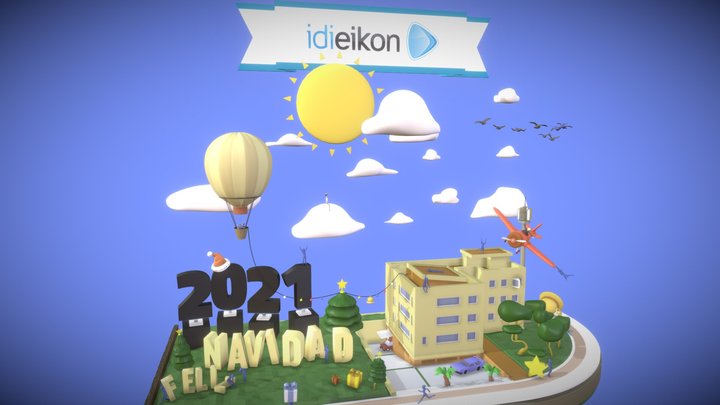 IDI Eikon: Feliz Navidad 2021 3D Model