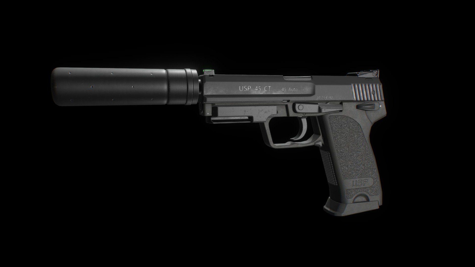 HK USP Game-Rady asset - Buy Royalty Free 3D model by Derrid ...