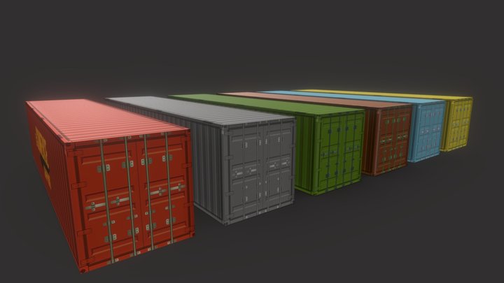 containers estilo ps1/ps2 3D Model