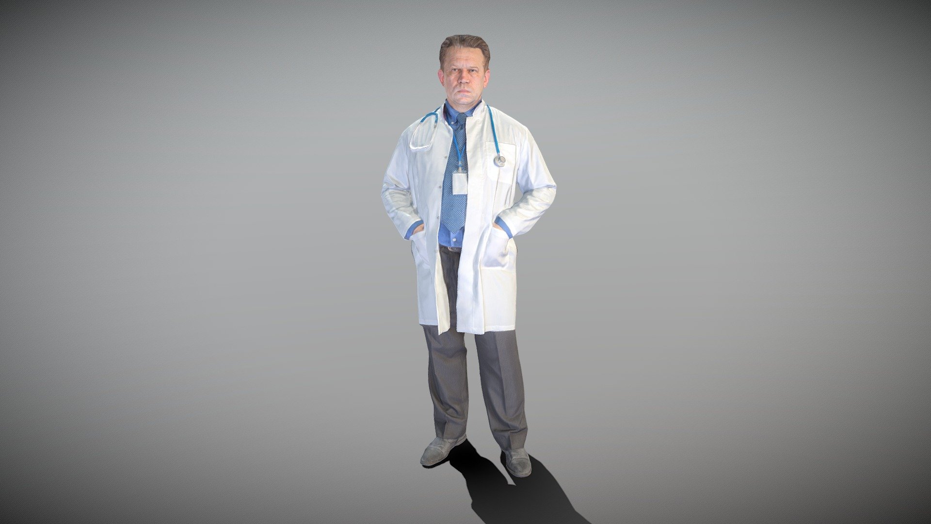 Male medical doctor 65 Buy Royalty Free 3D model by deep3dstudio