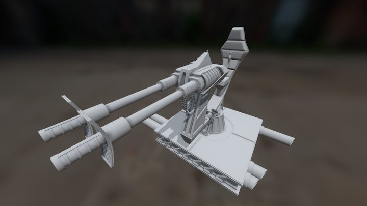 Jedi Outcast: Turret Highres 3D Model