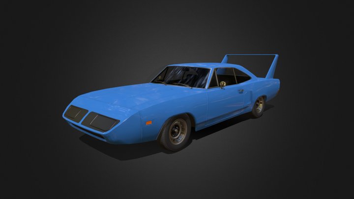 1970s Muscle Car #5 3D Model