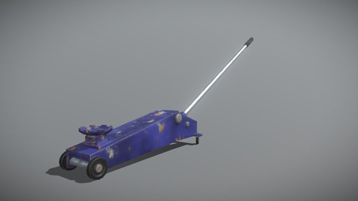 Trolley Jack Lo Poly 3D Model