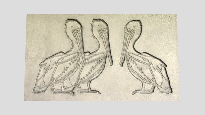 Pelican Wall Feature 3D Model