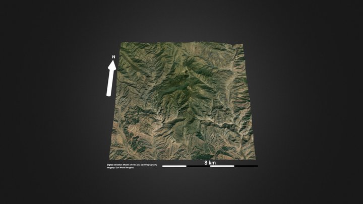 呼和浩特金銮殿山 – Kostenloses 3D-Modell STL