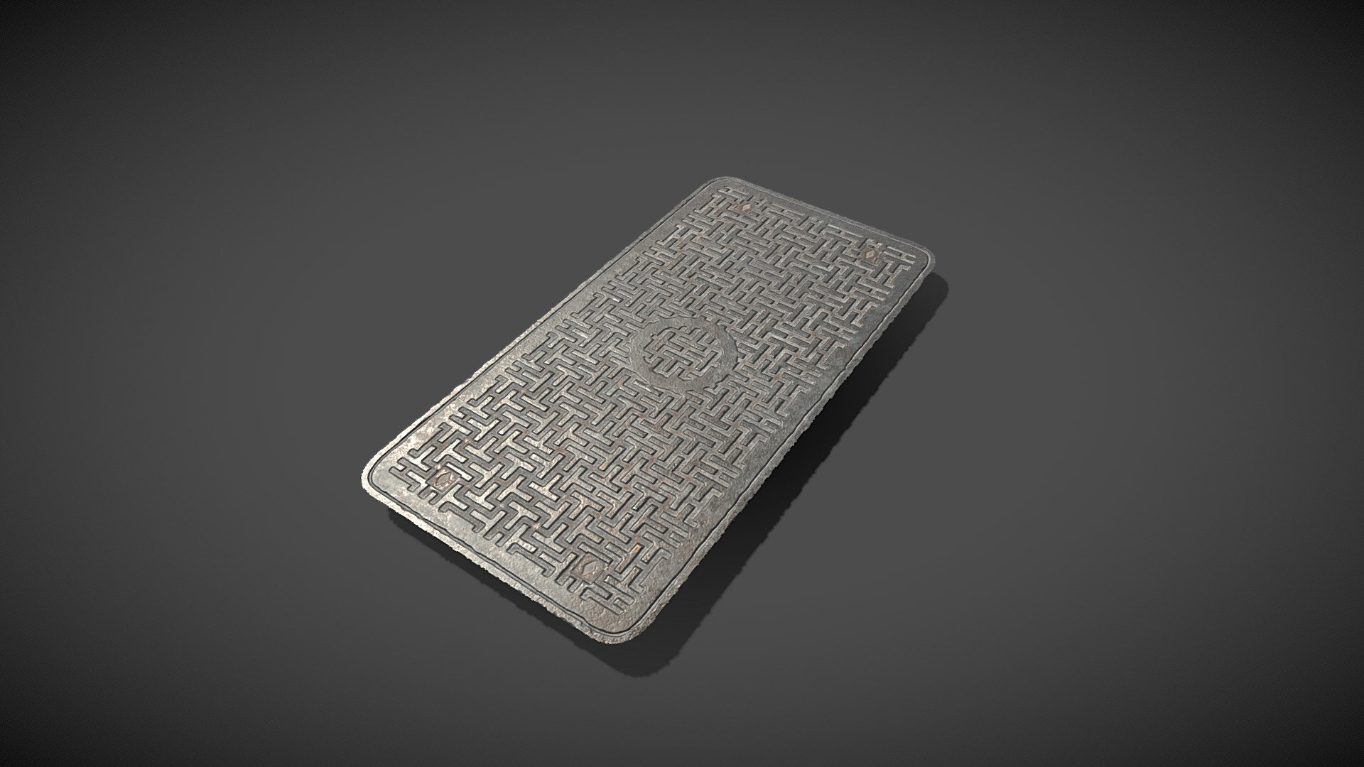 Decal Sewer Cover 03 Ready to Unity HDRP Buy Royalty Free 3D