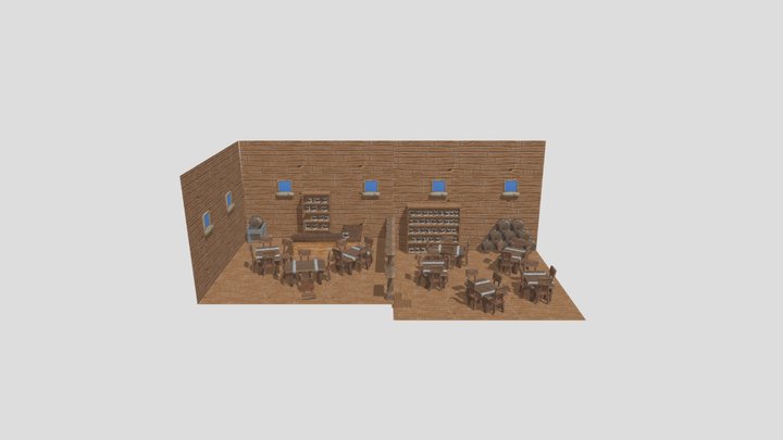 Cena bar 3D Model
