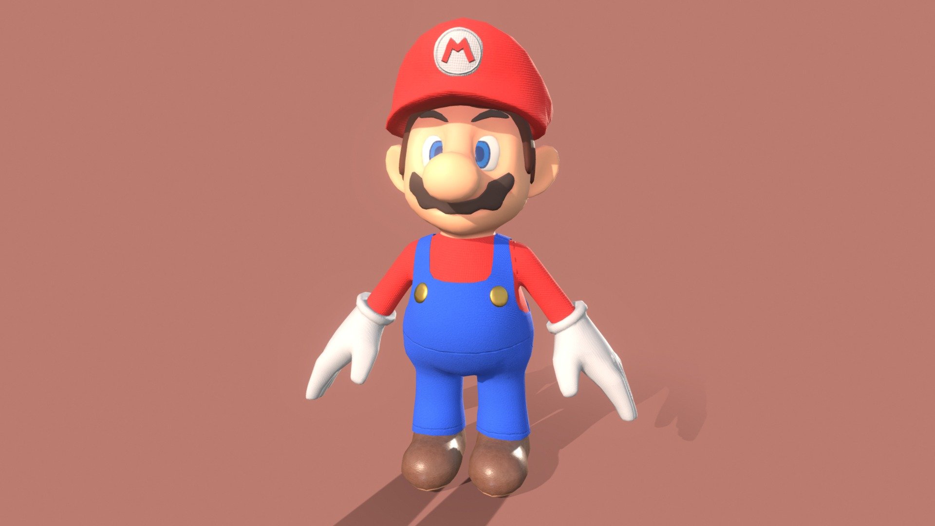 Super Mario Fanart Download Free 3d Model By Alessiopassera C4ee324 