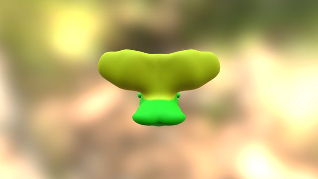 Green Bird 3D Model