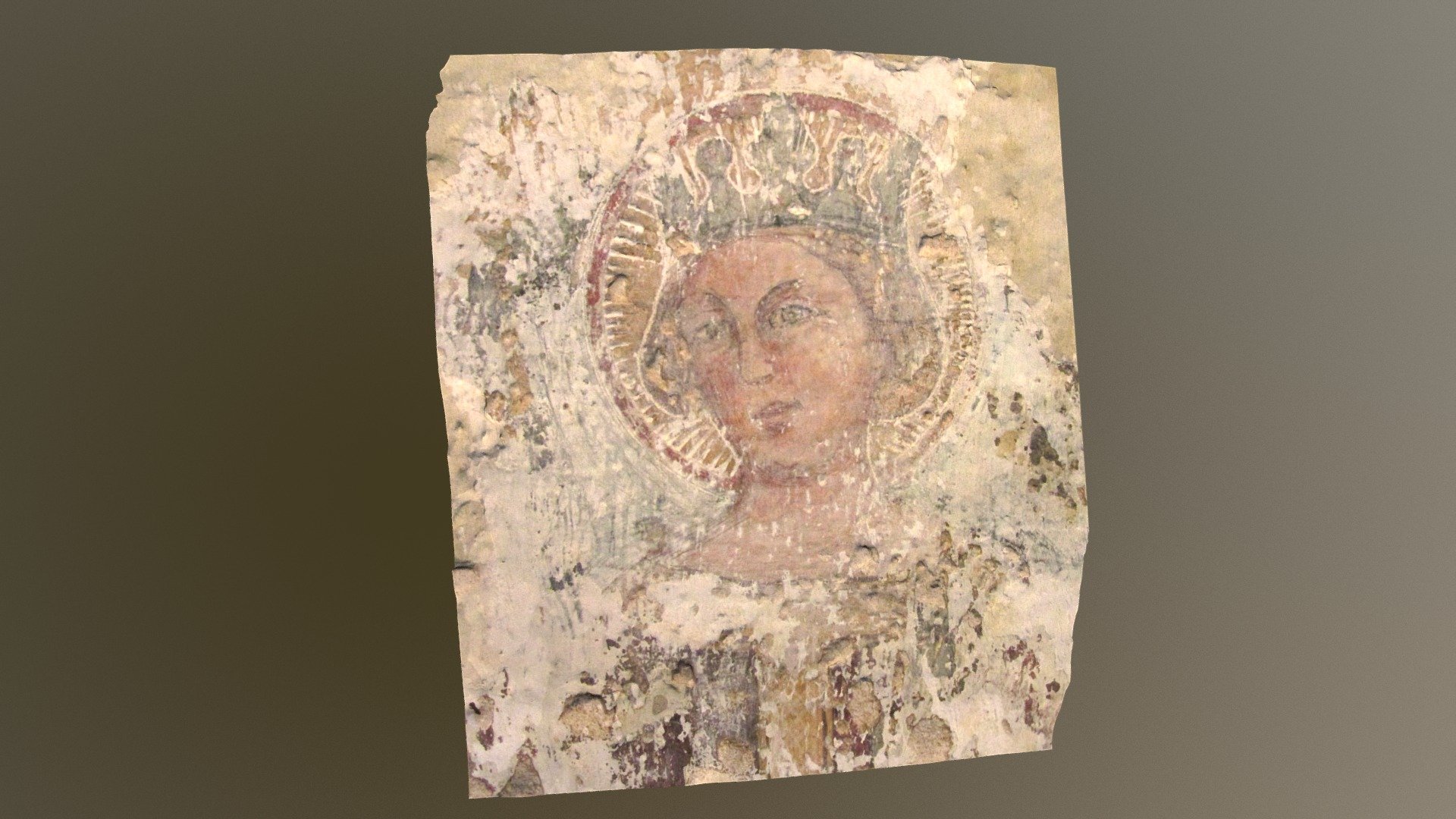 Detail of the frescoes: church of San Silviano