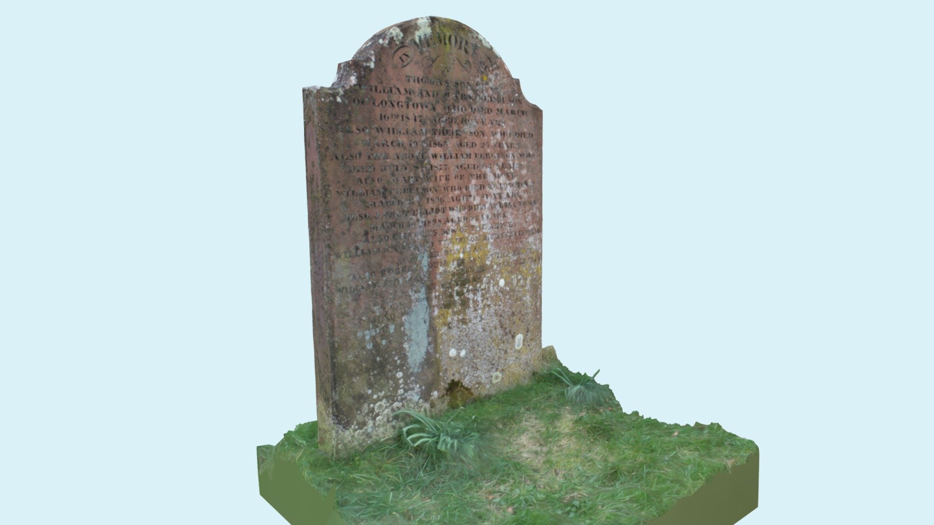 Ferguson Family Plot, Longtown - 3D model by Bob Currie ...