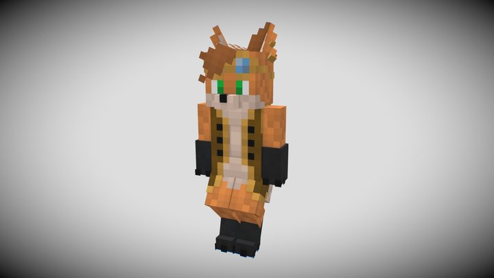 Minecraft Kemono Steampunk Fox DearFox model 3D Model