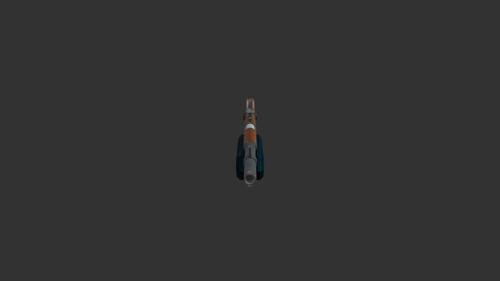 Sci-Fi Shotgun 3D Model