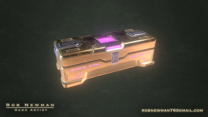 Scifi Crate 3 3D Model
