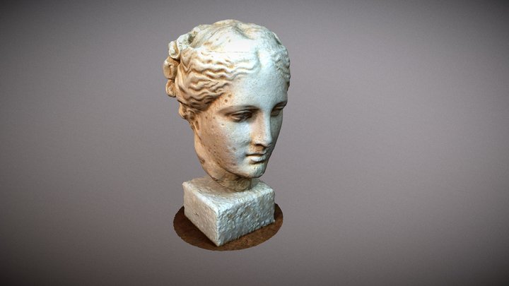 Roman Head Sculpture 3D Model