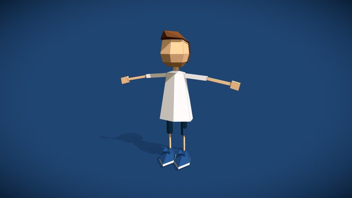 Low Poly Character 3D Model