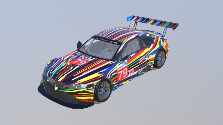 BMW M3 GT2  (Art Car - Jeff Koons) 3D Model