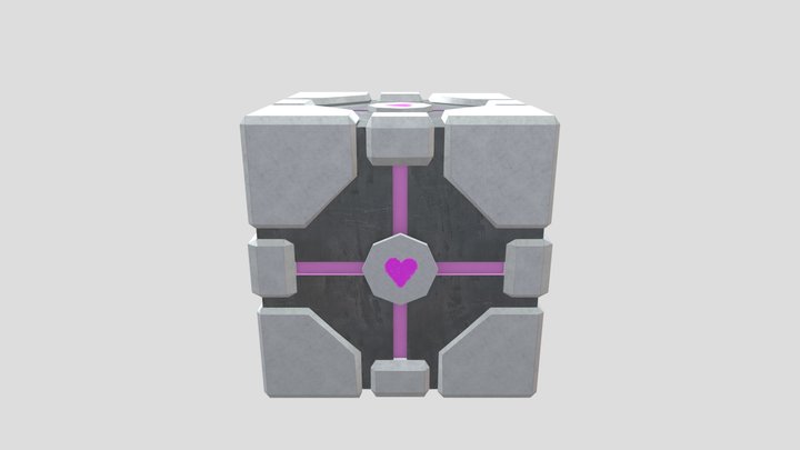 Companion Cube 01 3D Model