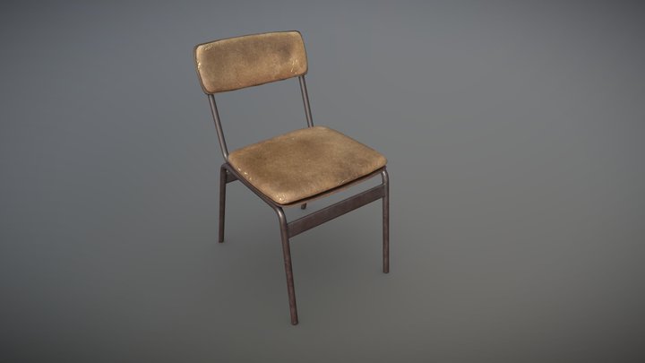 Old Pripyat Chair 3D Model