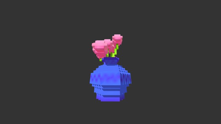 Vase With Flower 3D Model