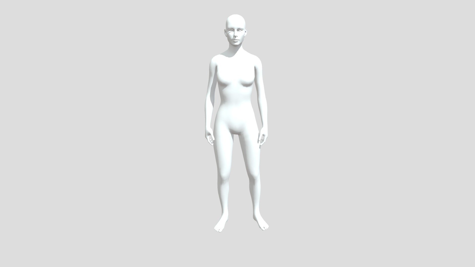 Base Mesh Woman Standing - 3D model by therepublicgraphicdesign ...