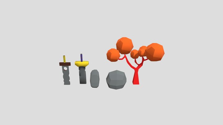 The Fallen Blades 3D Model