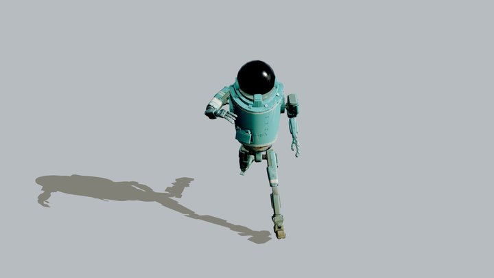 Astronaut Robot 53 3D Model