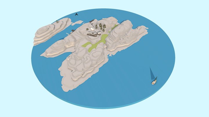 Stangholmen Fritidsbolig 3D Model