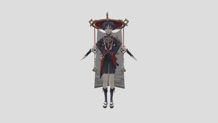 scaramouche 3D Model