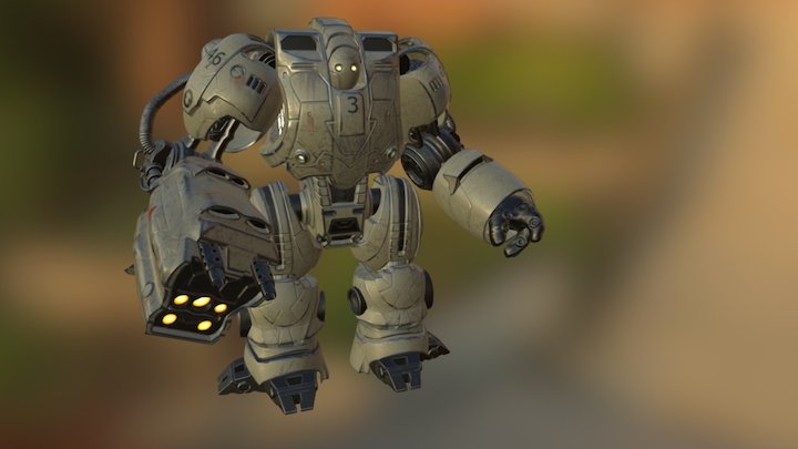 War Robot 3D Model