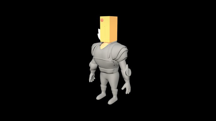 Space Character 3D Model