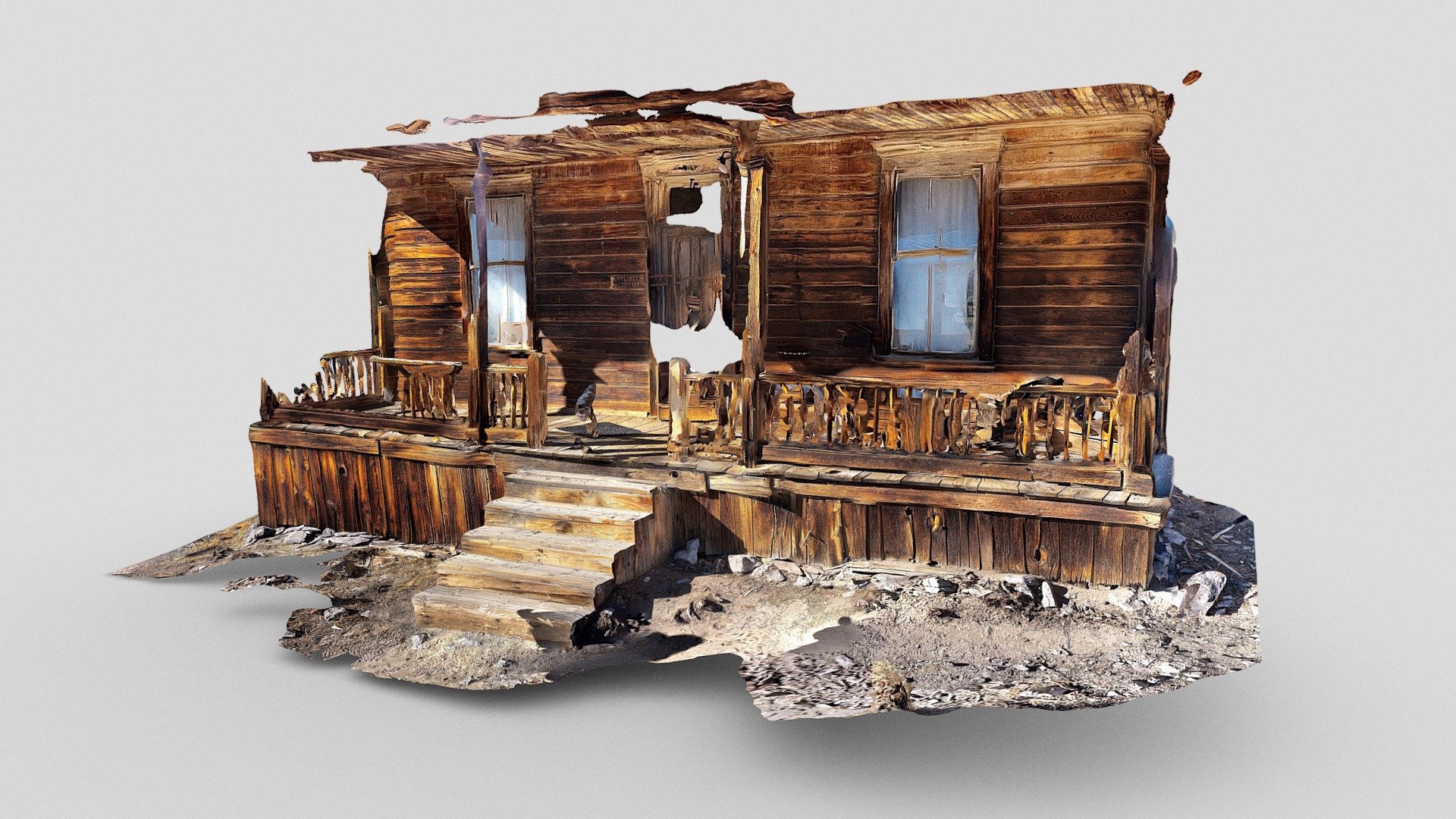 Century-old porch in Bodie, CA