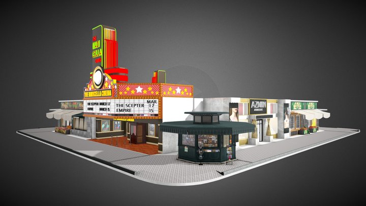Store Front Pack 2 3D Model