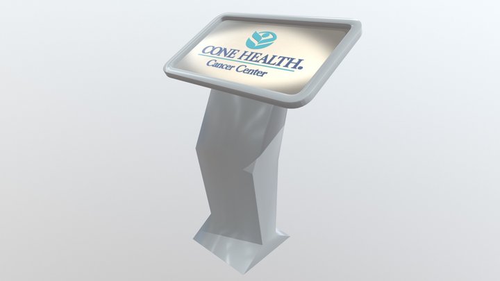 Cone Health Touch Screen Kiosk 3D Model