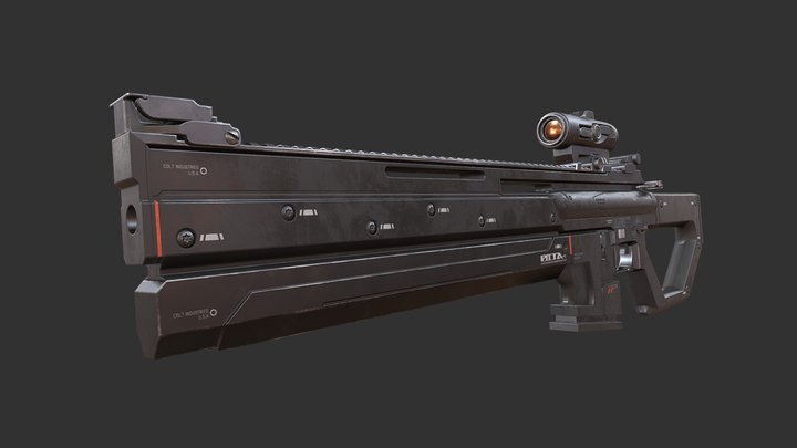 Concept Weapon Design 3D Model