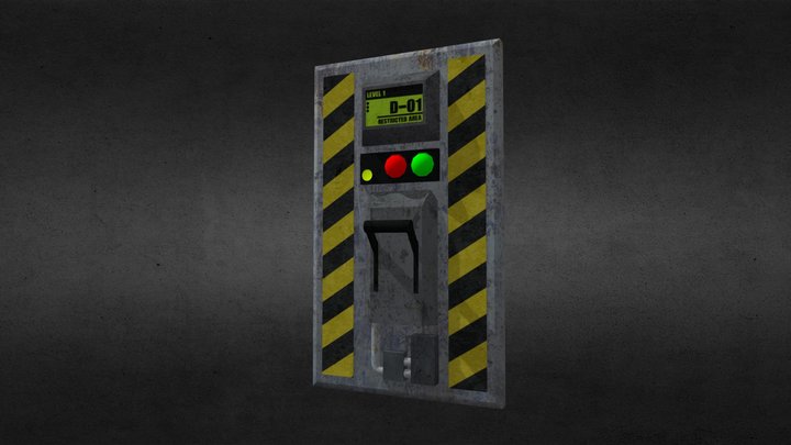 Sci-fi Power Panel Switch – Kostenloses 3D-Modell STL