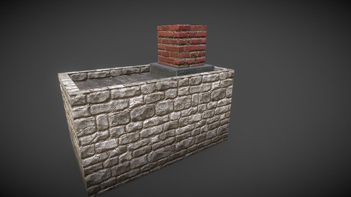 Simple Block Object 3D Model