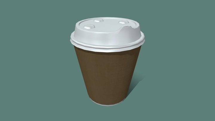 Paper Coffee Cup 3D Model