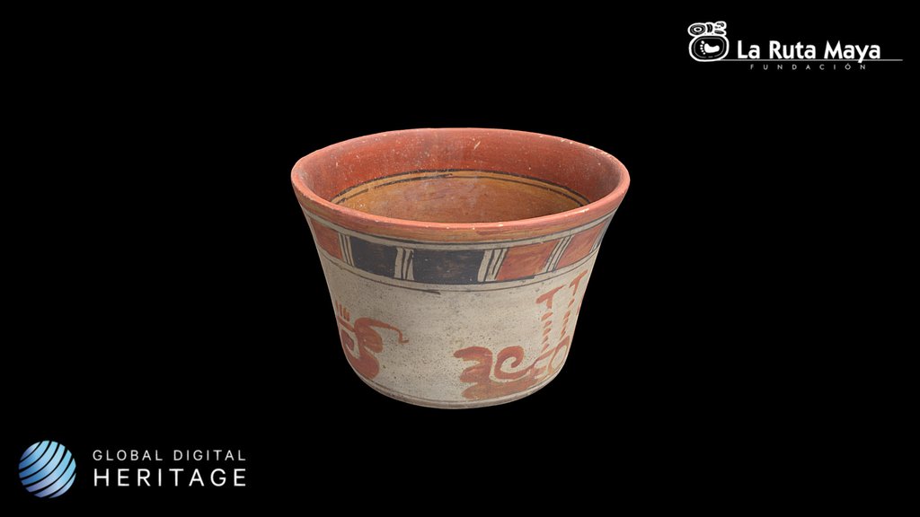 Bowl decorated with Reptilian Heads