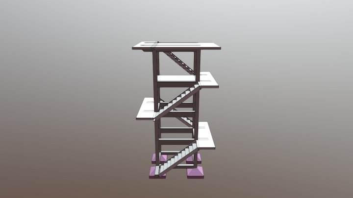 Solução Caixa D'Água com Laje Metálica 3D Model
