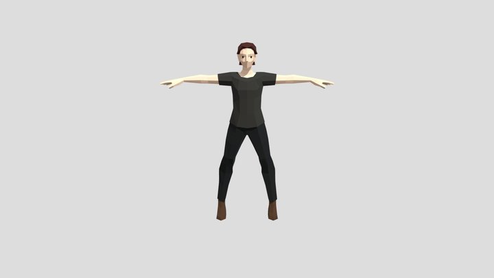 LowPoly men 3D Model