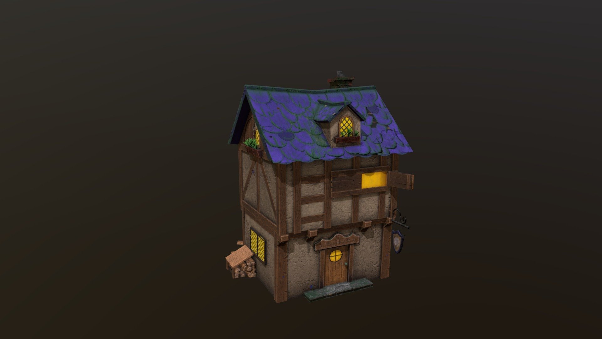 Low Poly Inn - 3D model by oliverdy [c4ff10e] - Sketchfab