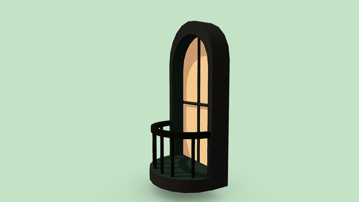 Half Circle Arch Simple 3D Model