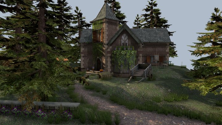 DAE Diorama - Grandma's House 3D Model