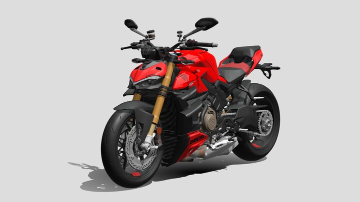 2024 Ducati StreetFighter V4 S 3D Model
